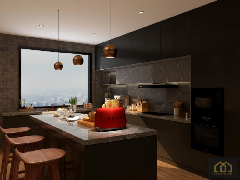 Modern Black Kitchen