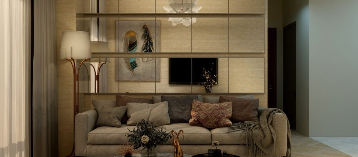 Mirrored Feature Wall
